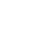 A white outline of a circle that contains a white outline of a telemarketer with a headset on.