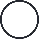 A black outline of a circle that contains a white outline of a magnifying glass with a graph under it.