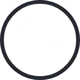 A black outline of a circle which contains a white outline of a hand holding a pen while ticking some paper