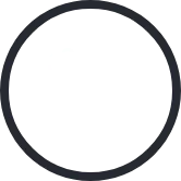 A black outline of a circle which contains a white outline of a calendar with some of the days crossed off.
