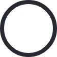 A black outline of a circle that contains a white mountain that has a flag on top.