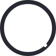 A black outline of a circle with a white outline of a magnifying glass on top of a computer program.