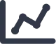 A black icon of a line graph.