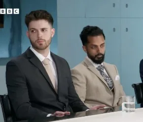 Keir Shave when he was on BBC's 'The Apprentice'.